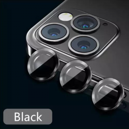 Protectie Camera Metal Style Black pentru iPhone 17 [7]