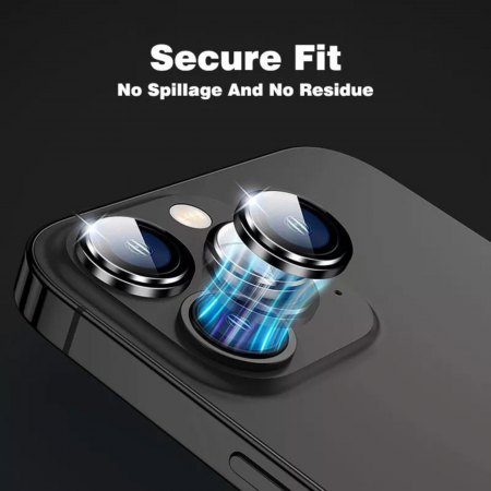 Protectie Camera Metal Style Silver pentru iPhone 15 Pro [3]