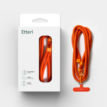 Șnur universal de gât Etteri pentru telefoane, culoare portocalie [9]