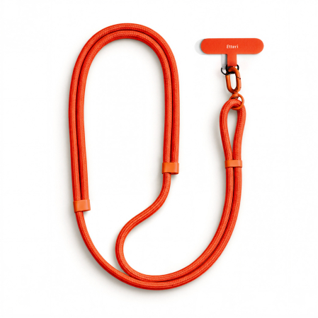 ACCESORII - Șnur universal de gât Etteri pentru telefoane, culoare portocalie