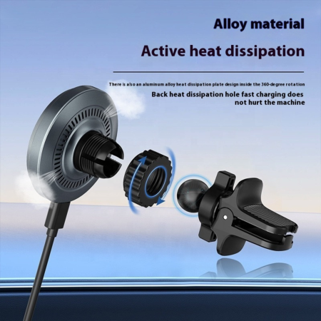 Super Strong MagSafe Auto Holder, Cercle with Fast Charge, Titan [2]