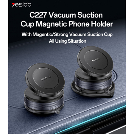 Suport Auto Magnetic Vacuum Suction Cup, 360, 16N - Black [1]