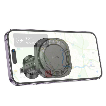 Suport magnetic pentru telefon auto compatibil cu orificiul de ventilație Magsafe Hoco H28, negru [5]