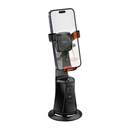 ACCESORII - Suport telefon mobil HOCO 360 grade cu urmărire automată a feței K26 negru