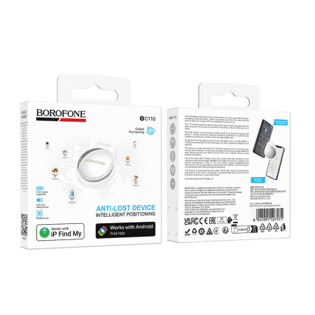 Tracker Intelligent (Dual Apple & Android), Borofone BC110, White [7]