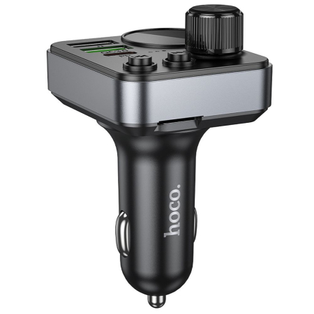 Transmițător auto Bluetooth Hoco 2 x USB A + USB C QC3.0 PD 48W E86 negru [6]