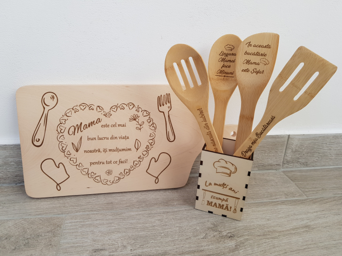 Tocator din lemn personalizat [5]