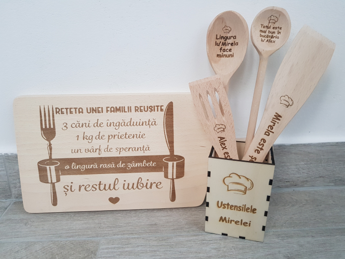 Tocator din lemn personalizat [8]