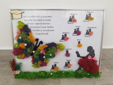 Rama foto cu licheni personalizata - Rama foto cu licheni personalizata