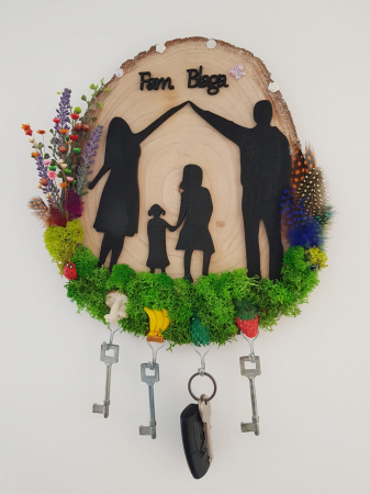 Suport chei cu licheni - Suport de chei