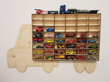 Produse diverse - Suport din lemn pentru masinute