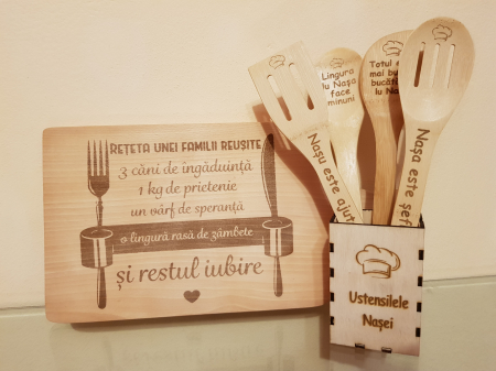 Tocator din lemn personalizat [3]