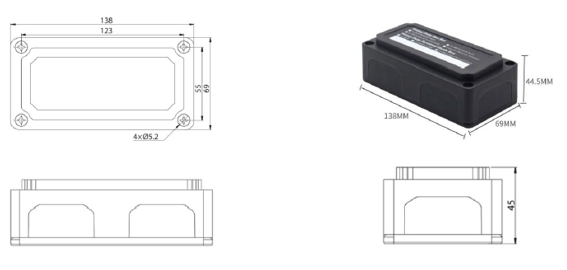 Bara de conexiuni (bus-bar) cabluri de baterii pentru E-Box-48100R, 2P, 48V, 300A, 6 șuruburi de conexiune, cu capac [2]