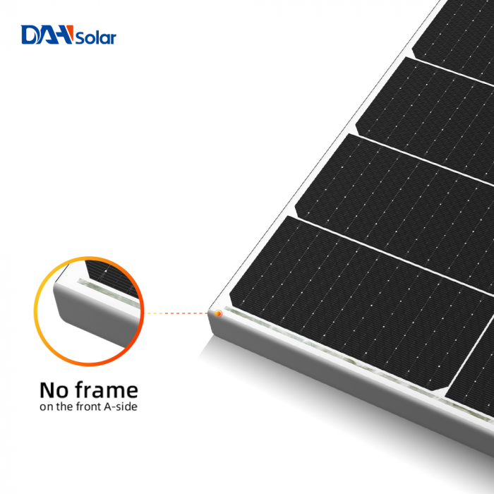 Panou solar monocristalin DAH Solar 1/3 cut cell, IP68, Pmax=550 W, full screen, black frame [4]