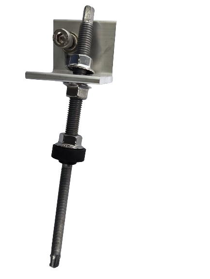 Piesa L , suport sina RR-01, LFT-45 + bolt M10*200mm pentru grinzi de otel [1]