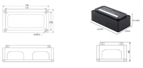 Bara de conexiuni (bus-bar) cabluri de baterii pentru E-Box-48100R, 2P, 48V, 300A, 6 șuruburi de conexiune, cu capac [1]