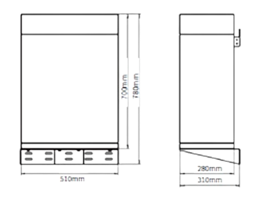 Carcasa R-BOX montaj de perete sau podea pentru 1-2 baterii E-BOX 48100R [2]
