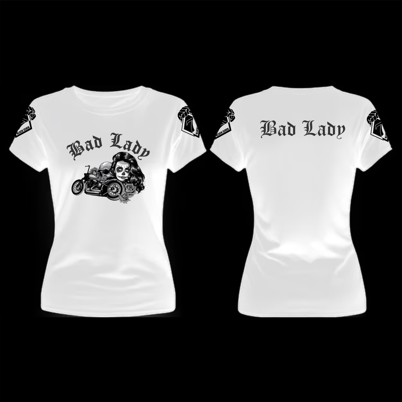 Tricou Bad Lady Alb 01 [1]