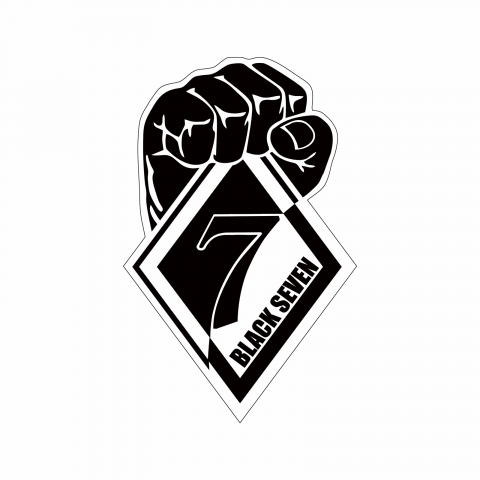 Sticker - Autocolant Black Seven Pumn 6.4x10cm