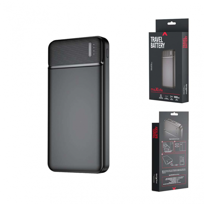 Baterie Externă Maxlife 10000 mAh cu 2 Porturi [11]