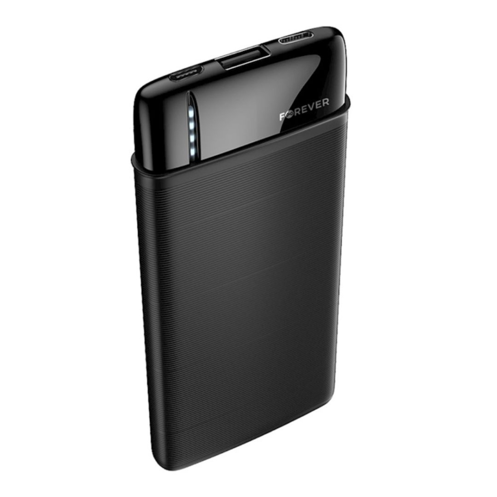 Baterie externa Forever 5000 mAh portabila cu indicator LED - Negru [2]