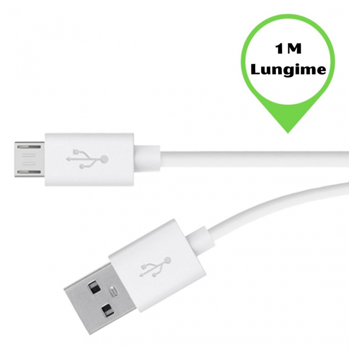 Cablu Alimentare și Date 2 în 1 USB A la MicroUSB + Lightning [2]
