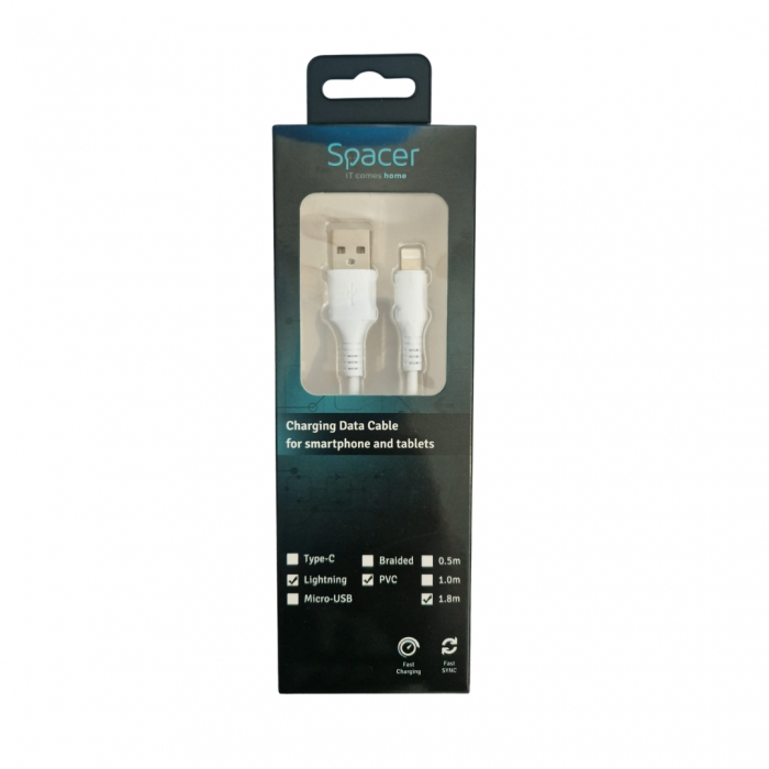 Cablu USB la Lightning 1.8m - Spacer [5]