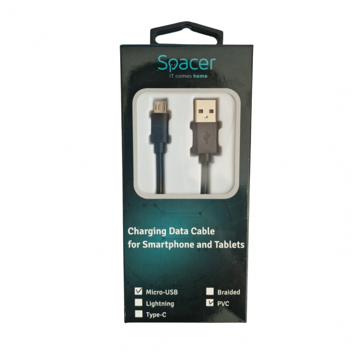 Cablu USB la MicroUSB 2.1A - Spacer [5]