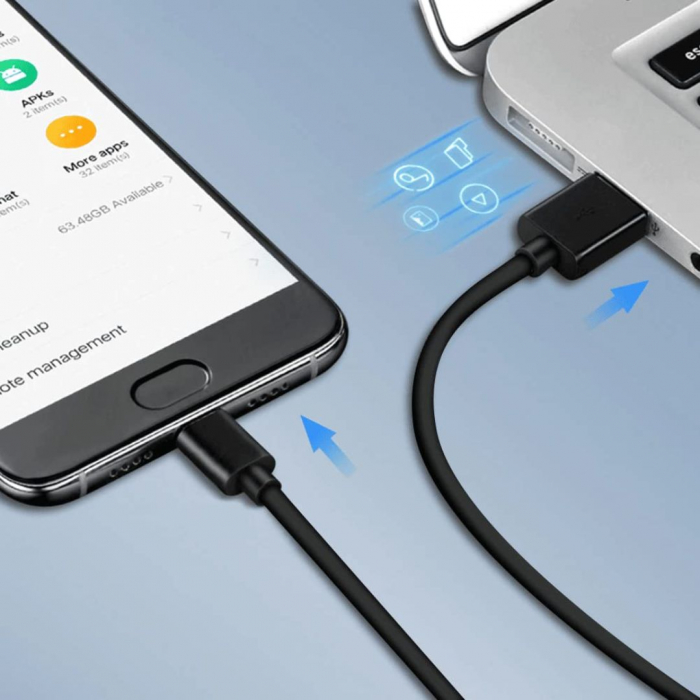 Cablu USB la MicroUSB 2.1A - Spacer [3]