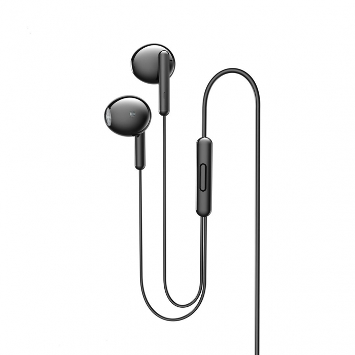 Căști audio cu fir și microfon, mufă jack 3,5mm - XO EP69 - Negru [3]