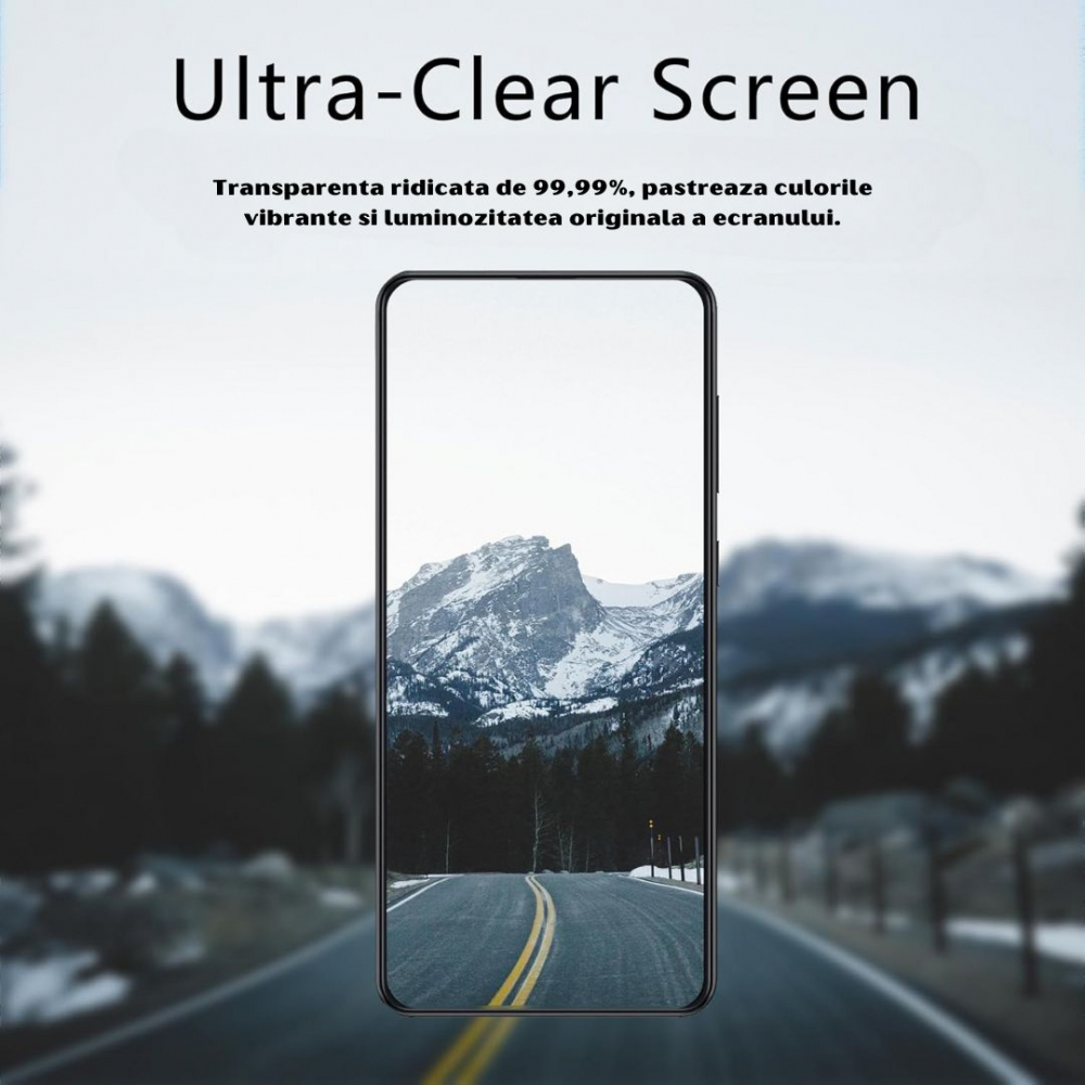 Set 2 Folii de Sticla Transparente pentru Samsung Galaxy S23 - Full Glue - Kit Montare Inclus - Compatibile cu Amprenta [3]