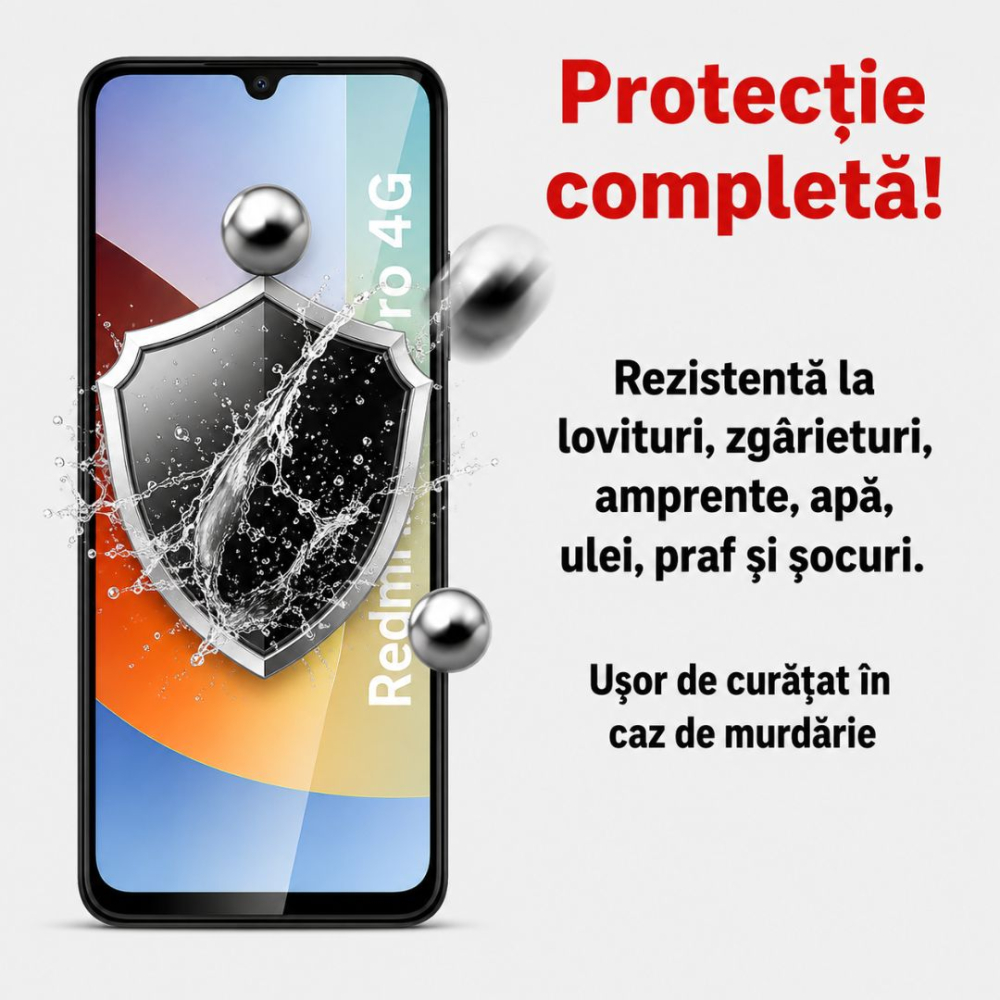 Folie sticla securizata pentru Xiaomi Redmi A7 Pro 4G cu kit de montare inclus [3]