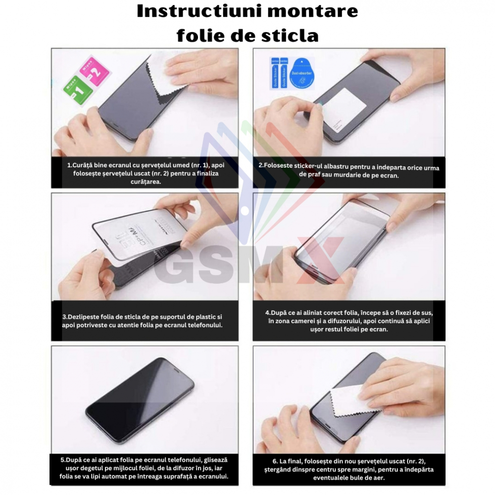 Set 2 Folii de Protectie din Sticla securizata pentru Samsung Galaxy A16 [6]