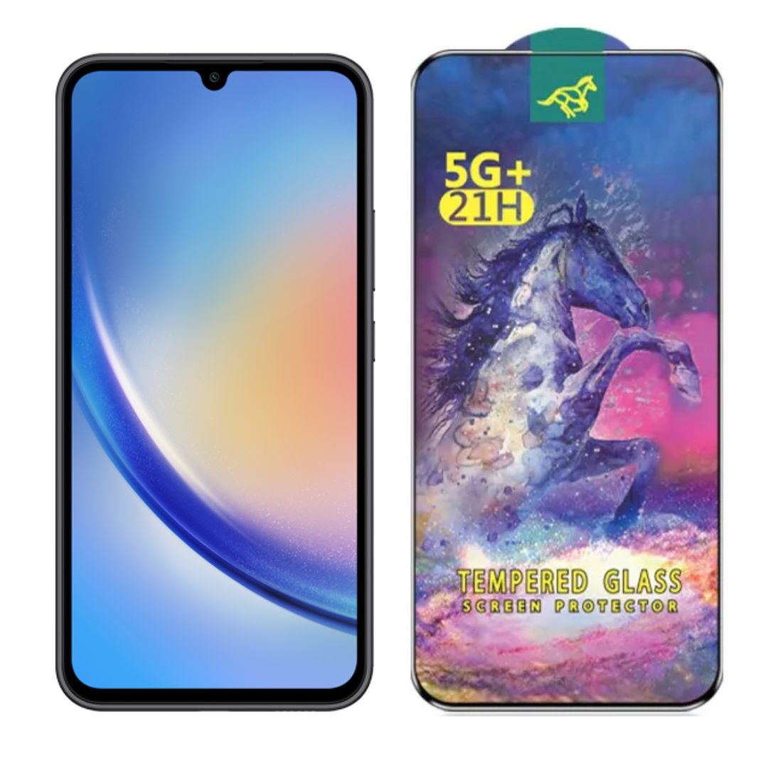 Set 2 Folii de Sticla Transparente pentru Samsung Galaxy A34 - Full Glue [2]