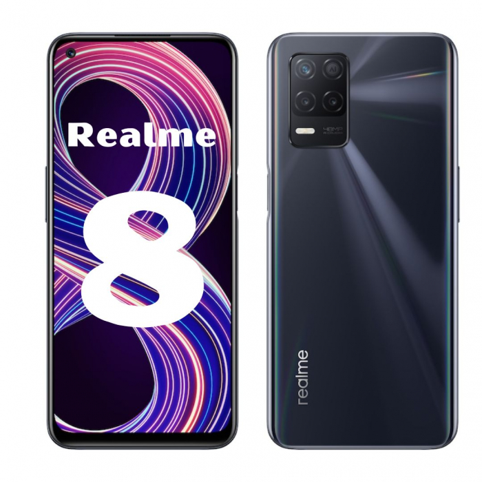 Folie sticla pentru Realme 8 - Full glue [2]