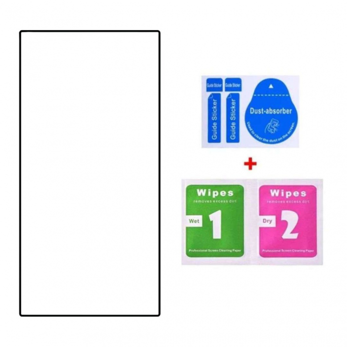 Set 2 Folii de Sticla Transparente pentru Samsung Galaxy S24 Ultra - Full Glue - Kit Montare Inclus [3]