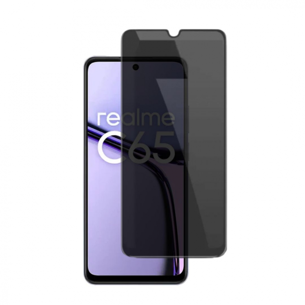 Folie sticla privacy compatibila cu REALME C65 [1]