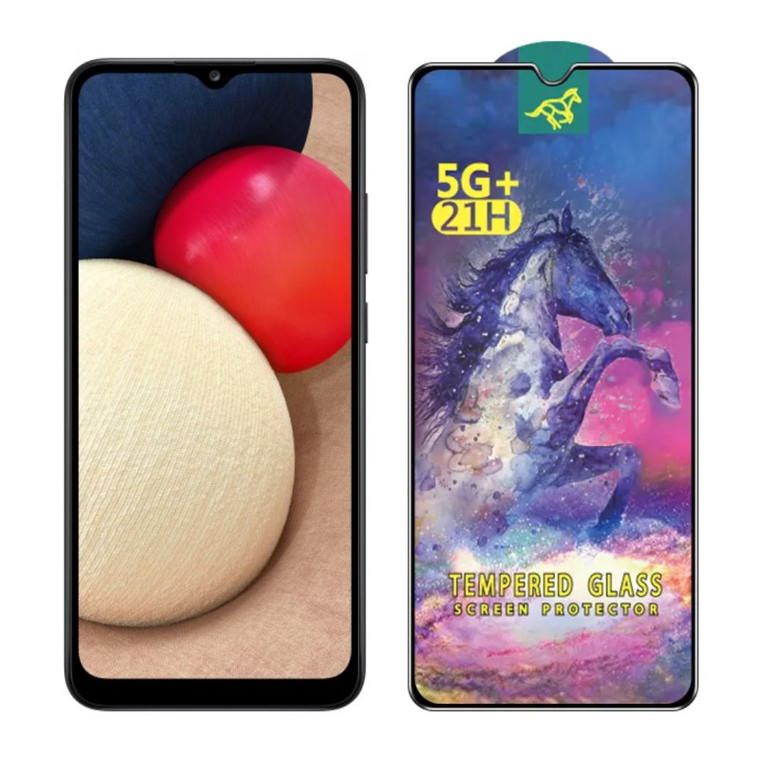 Set 2 Folii de Sticla Transparente pentru Samsung Galaxy A03s - Full Glue - Kit Montare Inclus [2]