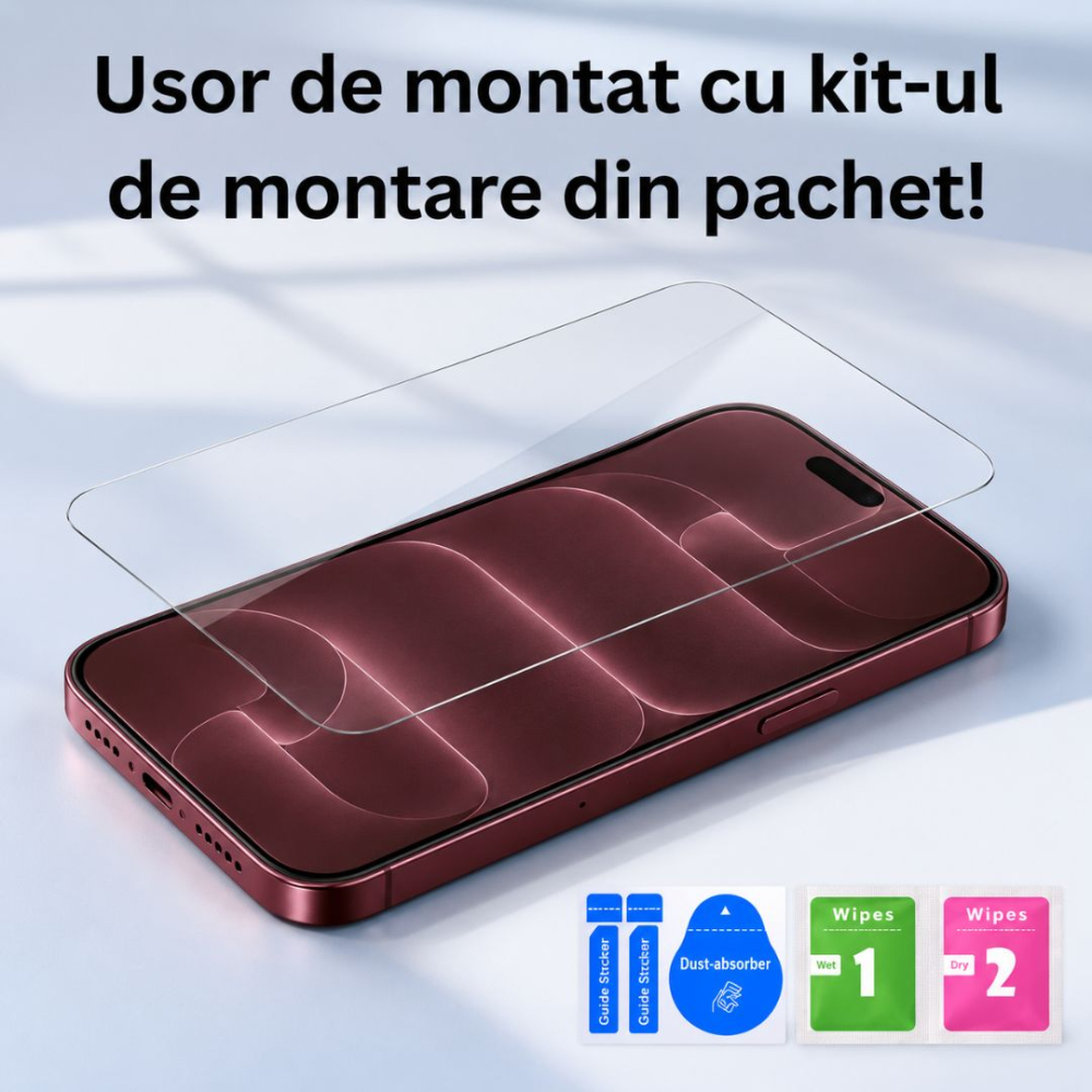 Set 2 folii transparente iPhone 18 Pro Max - ZetGSM [4]