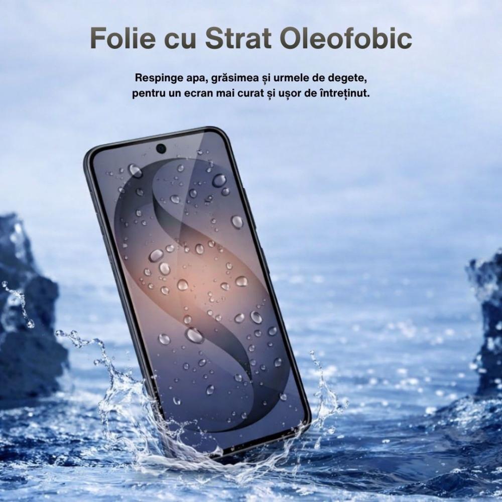 Set 2 Folii de Protectie din Sticla securizata pentru Samsung Galaxy S26 Compatibila cu Amprenta - Claritate HD, Adeziv pe toata suprafata, Protectie Anti-Zgarieturi si Socuri [5]