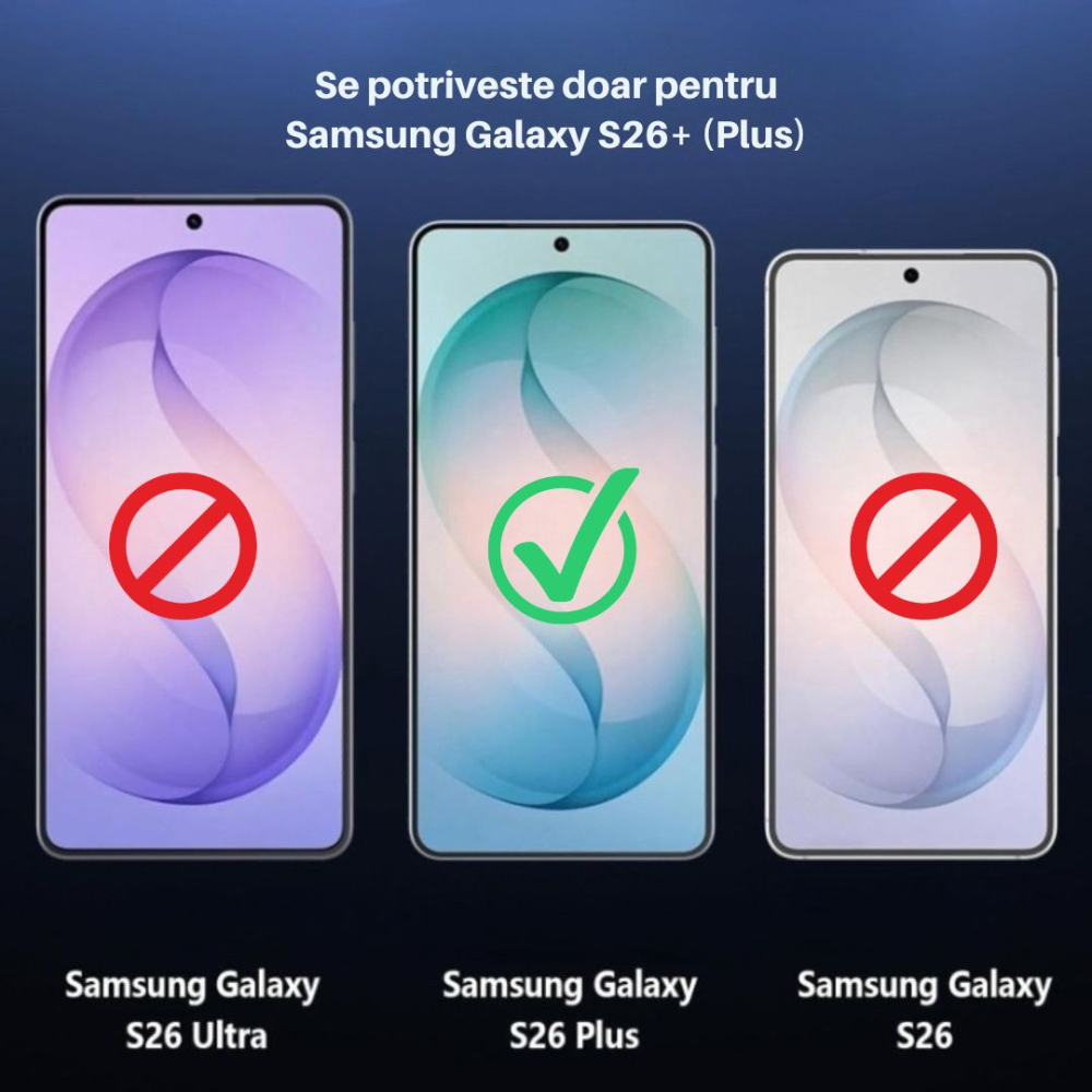 Folie sticla securizata pentru Samsung Galaxy S26+ Compatibila cu Amprenta - Claritate Ultra HD, Adeziv pe toata suprafata, Protectie Anti-Zgarieturi si Socuri [7]