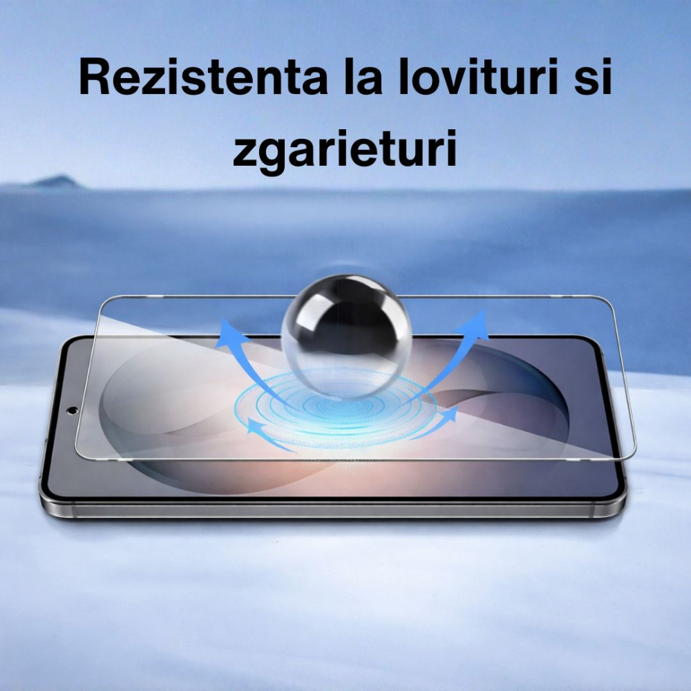 Set 2 Folii de Protectie din Sticla securizata pentru Samsung Galaxy S26 Plus Compatibila cu Amprenta - Claritate HD, Adeziv pe toata suprafata, Protectie Anti-Zgarieturi si Socuri [6]