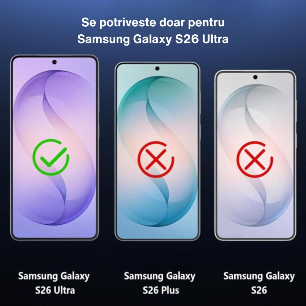 Folie sticla securizata pentru Samsung Galaxy S26 Ultra Compatibila cu Amprenta - Claritate Ultra HD, Adeziv pe toata suprafata, Protectie Anti-Zgarieturi si Socuri [7]