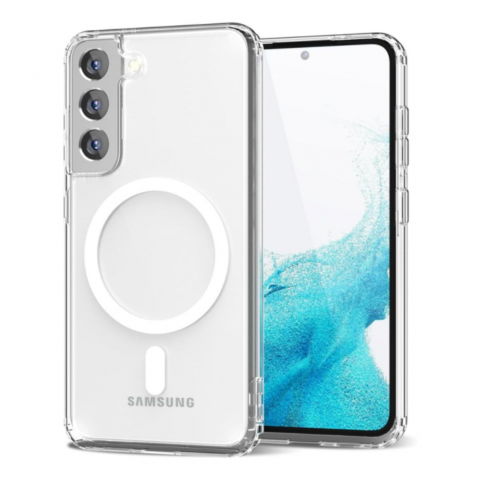 Husa Anti-Shock MagSafe pentru Samsung Galaxy S22 - Transparenta [6]