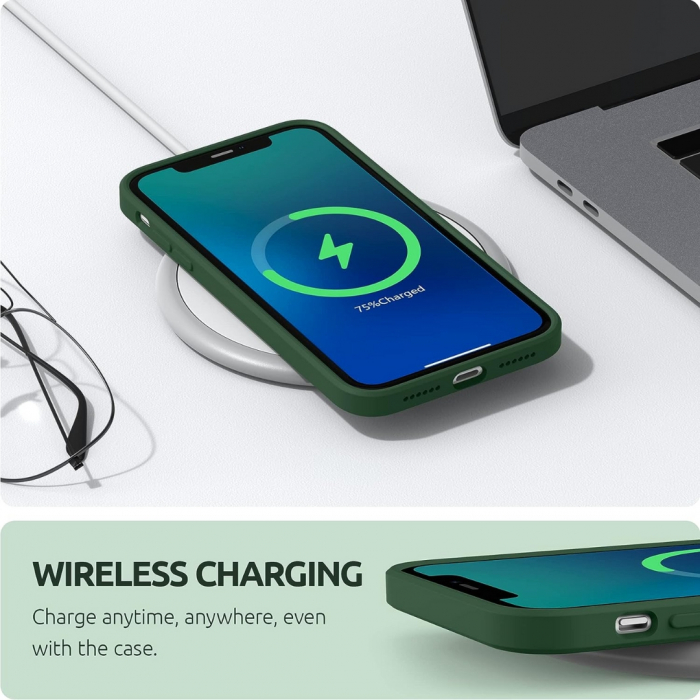 Husa compatibila Iphone 11 din silicon catifelat cu interior din microfibra si protectie la camere [2]