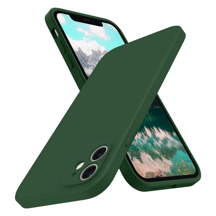 Husa compatibila Iphone 11 din silicon catifelat cu interior din microfibra si protectie la camere [1]
