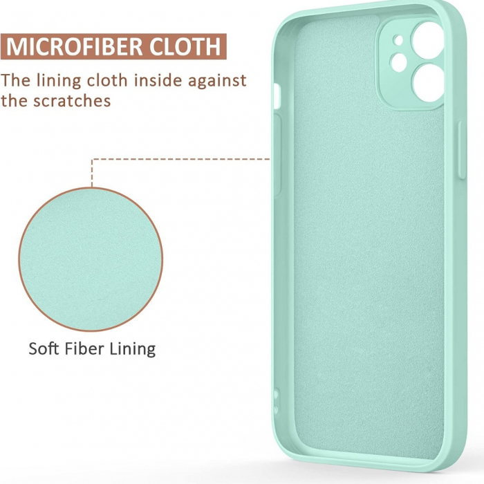 Husa compatibila Iphone 11 din silicon catifelat cu interior din microfibra si protectie la camere [3]