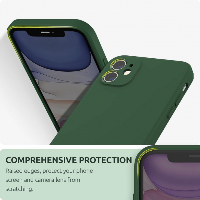 Husa compatibila Iphone 11 din silicon catifelat cu interior din microfibra si protectie la camere [3]