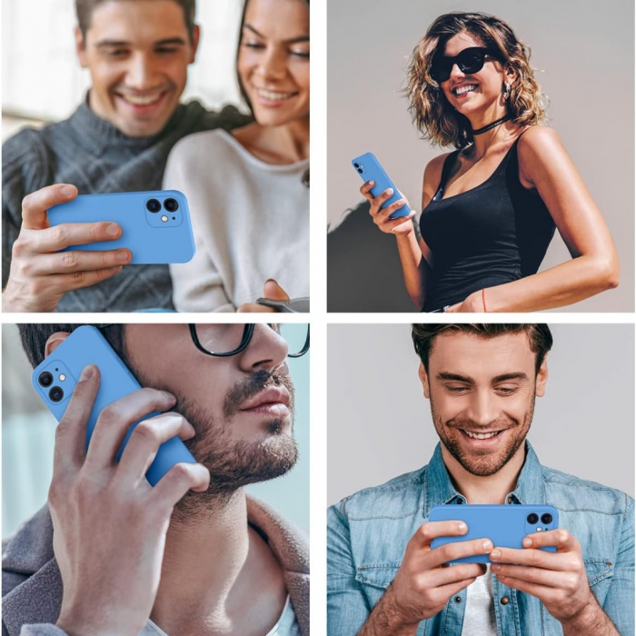 Husa compatibila Iphone 11 din silicon catifelat cu interior din microfibra si protectie la camere [4]