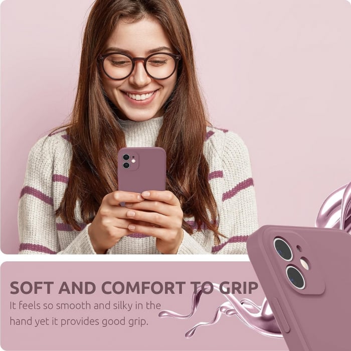 Husa compatibila Iphone 11 din silicon catifelat cu interior din microfibra si protectie la camere [4]